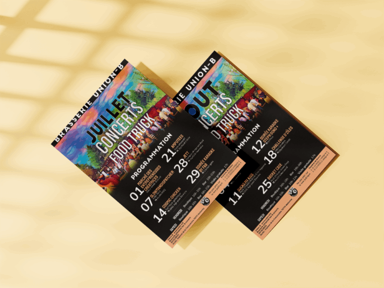 Lire la suite à propos de l’article Flyer du mois de juillet pour la brasserie Union-B