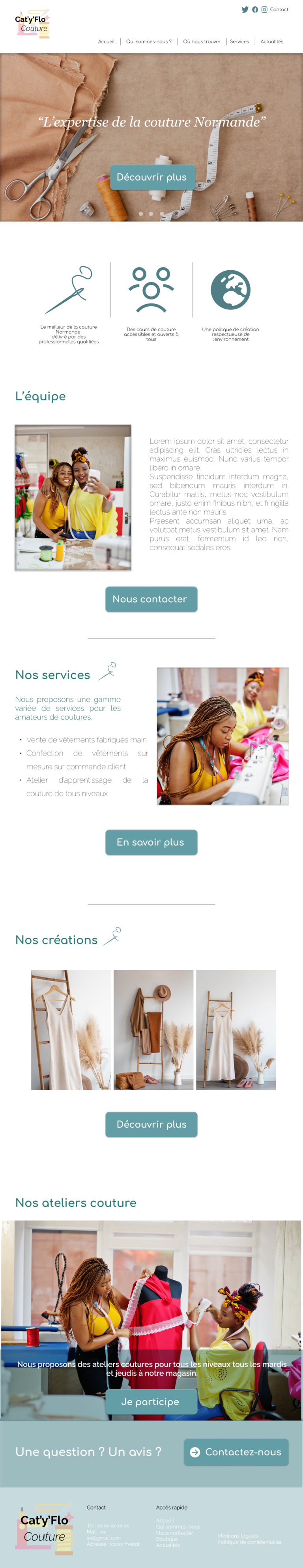 Lire la suite à propos de l’article Maquette « CatyFlo »