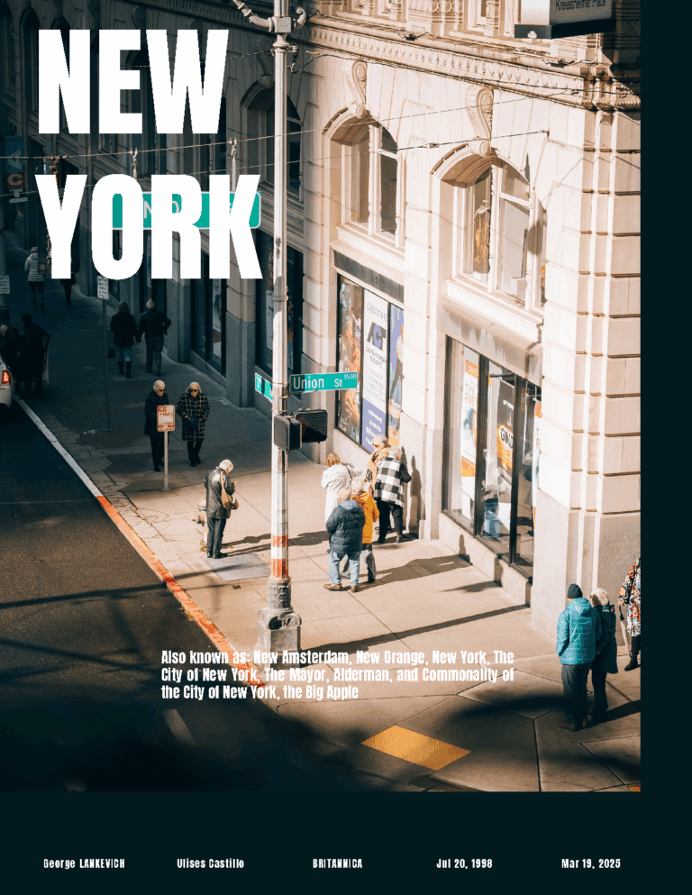 Lire la suite à propos de l’article Mise en page article sur New York