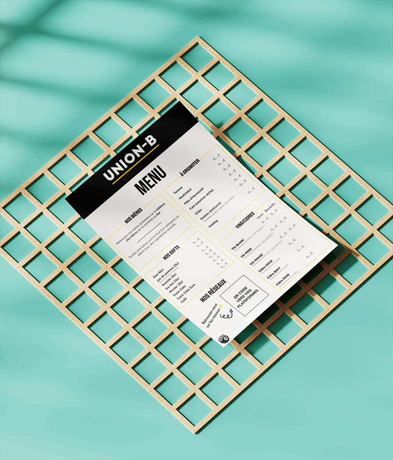 Lire la suite à propos de l’article Menu de la Brasserie Union-B