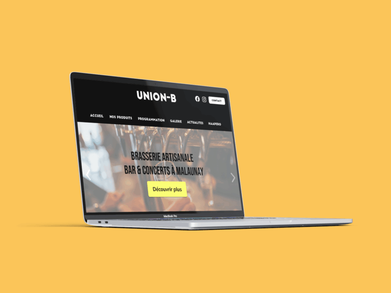 Lire la suite à propos de l’article Maquette de site « Union-B »